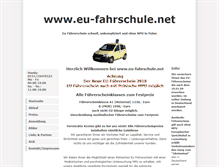 Tablet Screenshot of eu-fahrschule.net